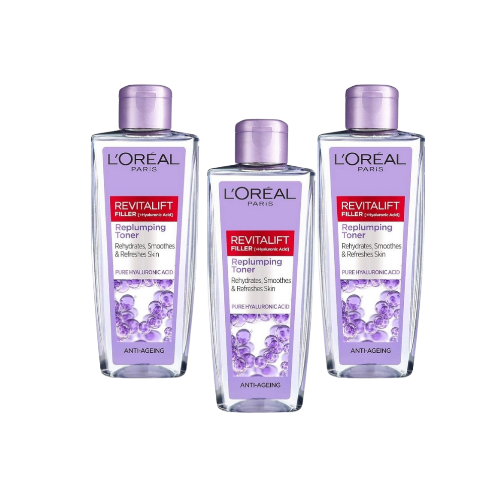 Loreal Paris Revitalift Filler Plumping Facial Tonic 200ml 3 Pack Chivela