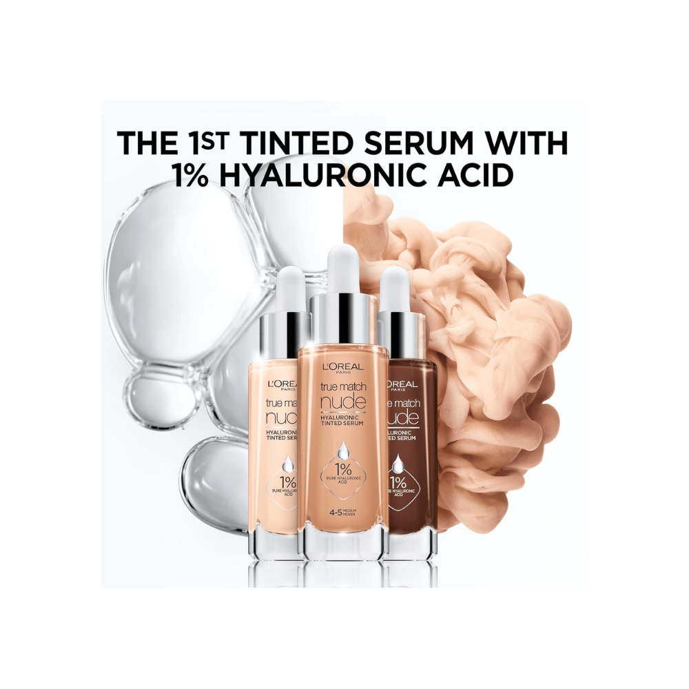 Loreal Paris True Match Nude Plumping Tinted Serum Foundation - 2-3 Light - By Baano