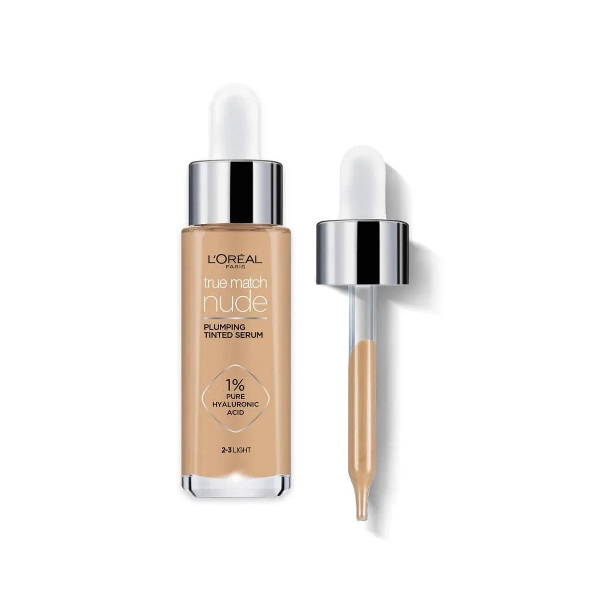 Loreal Paris True Match Nude Plumping Tinted Serum Foundation - 2-3 Light - By Baano