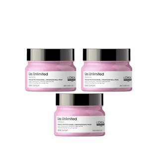 Loreal Professionnel Paris Serie Expert Liss Unlimited Hair Mask 250 ml 3 Pack
