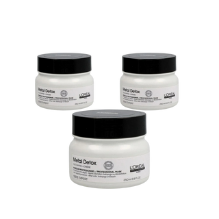 Loreal Professionnel Paris Serie Expert Metal Detox Anti Metal Protective Mask 250 ml 3 Pack