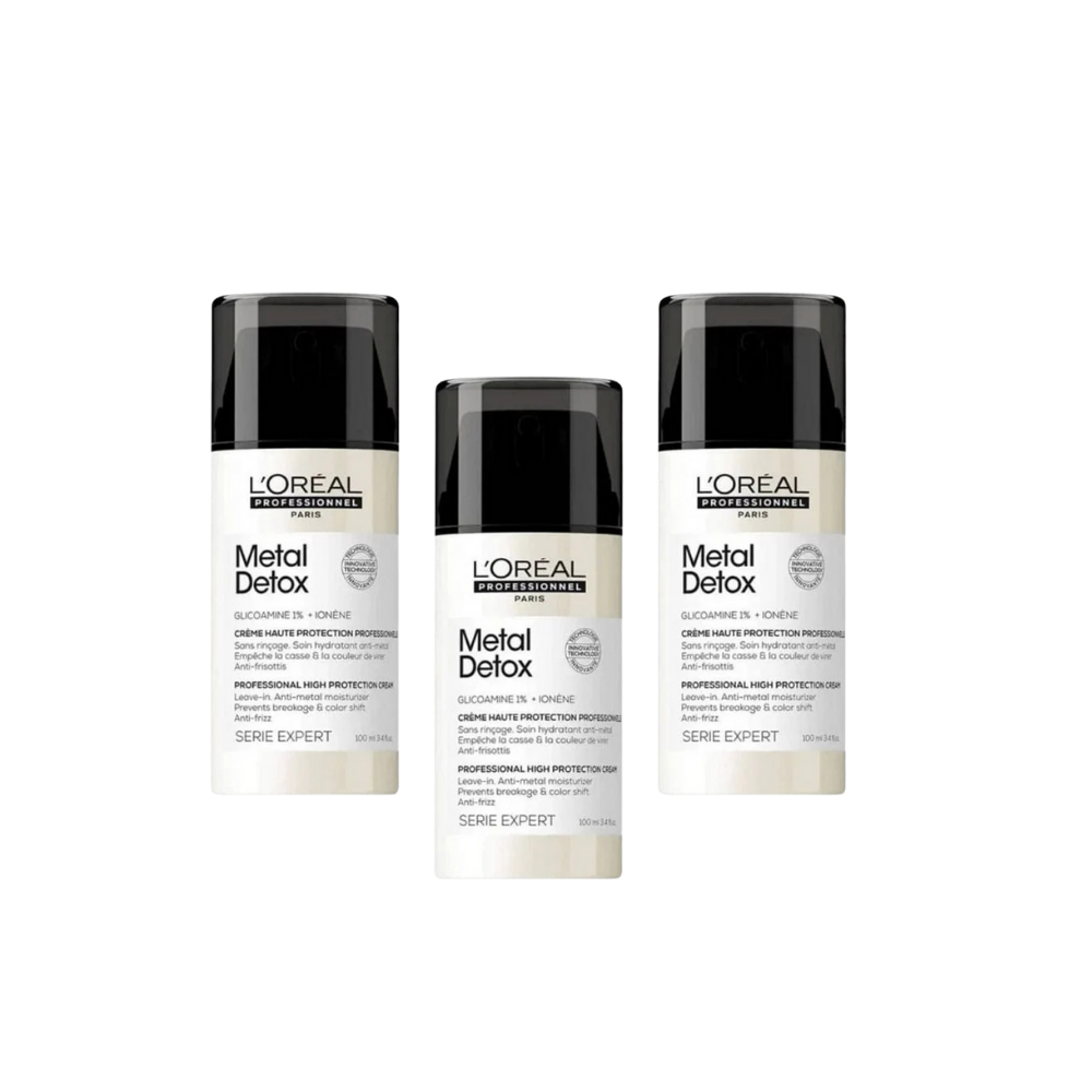 Loreal Professionnel Paris Serie Expert Metal Detox High Protection Cream 100 ml 3 Pack - By Baano
