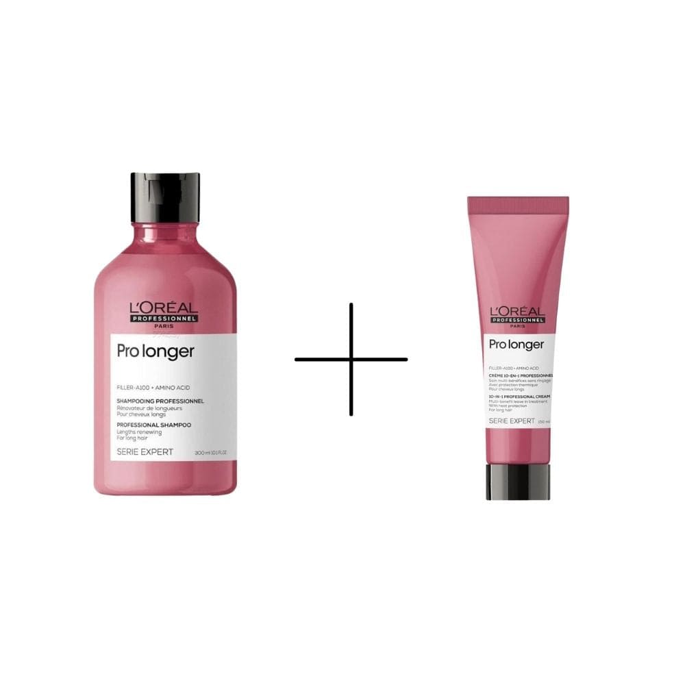 Loreal Professionnel Paris Serie Expert Pro Longer Hair Lengths Appearance Care Cream 150 ml + Loreal Professionnel Paris Serie Expert Pro Longer  Shampoo 300 ml - By Baano
