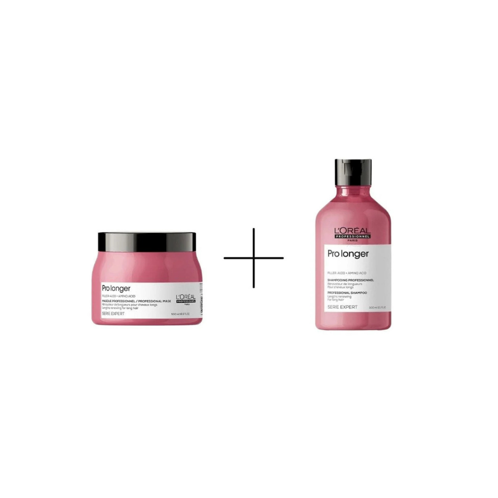 Loreal Professionnel Paris Serie Expert Pro Longer Hair Mask 250 ml +Shampoo 300 ml - By Baano