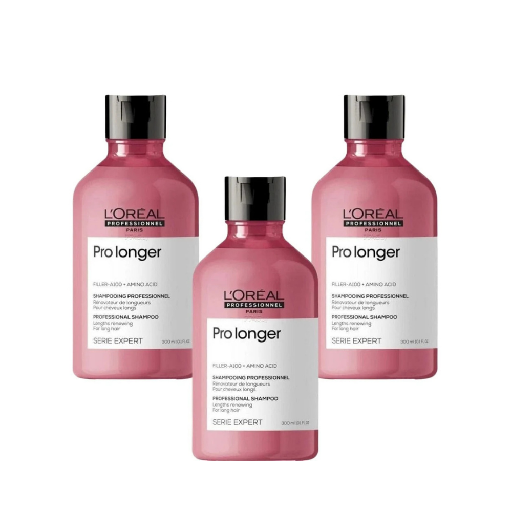 Loreal Professionnel Paris Serie Expert Pro Longer  Shampoo 300 ml 3 Pack - By Baano