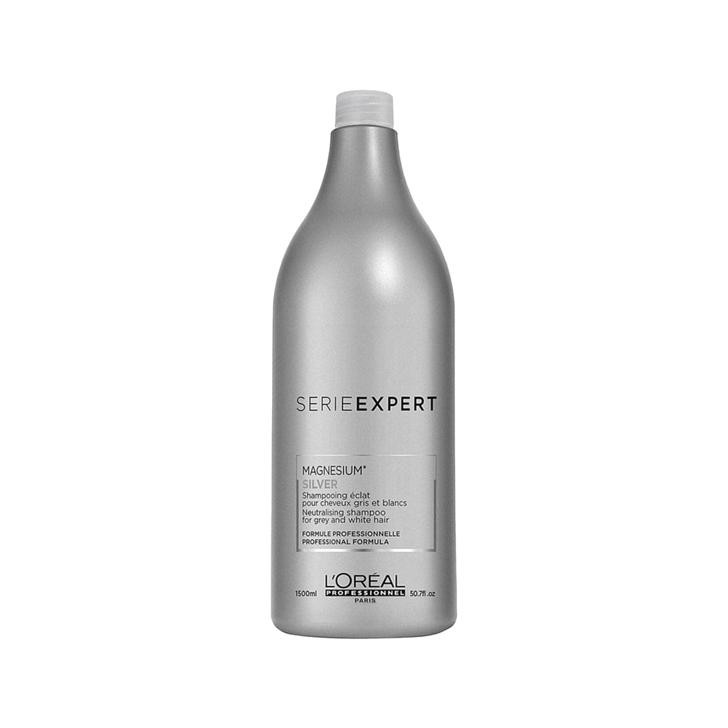 Loreal Professionnel Paris Serie Expert Silver Shampoo for Gray and White Hair 1500 ml - By Baano