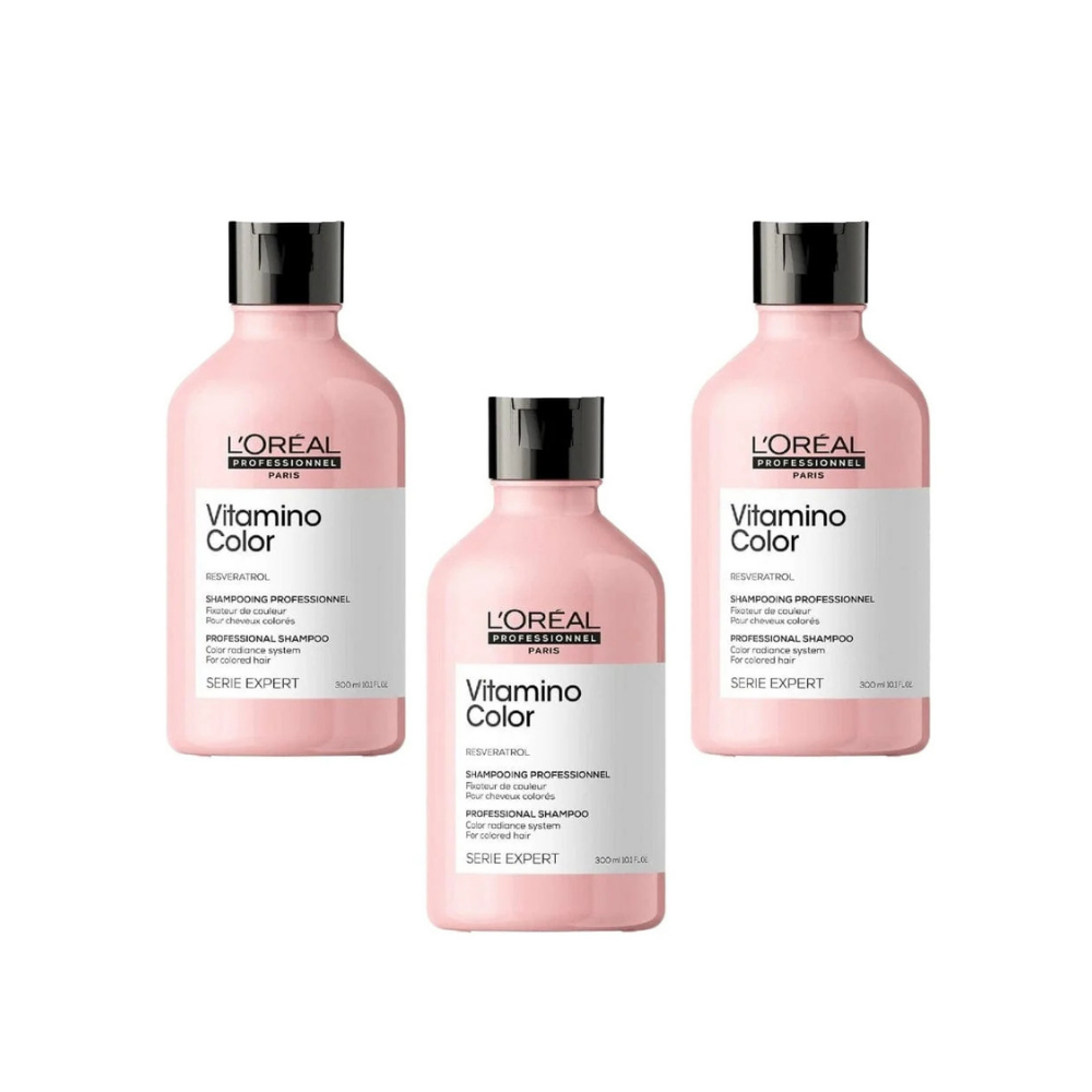 Loreal Professionnel Paris Serie Expert Vitamino Color Shampoo 300 ml 3 Pack - By Baano