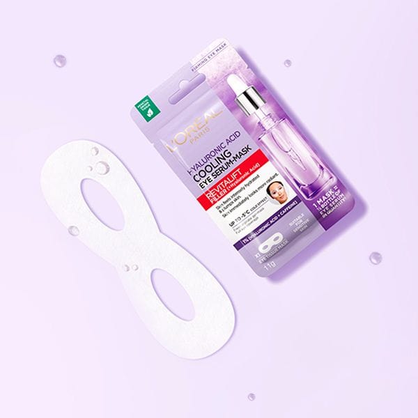 Loreal Revitalift Filler Cooling Hyaluronic Acid + Caffeine Eye Serum Serum Mask Chivela