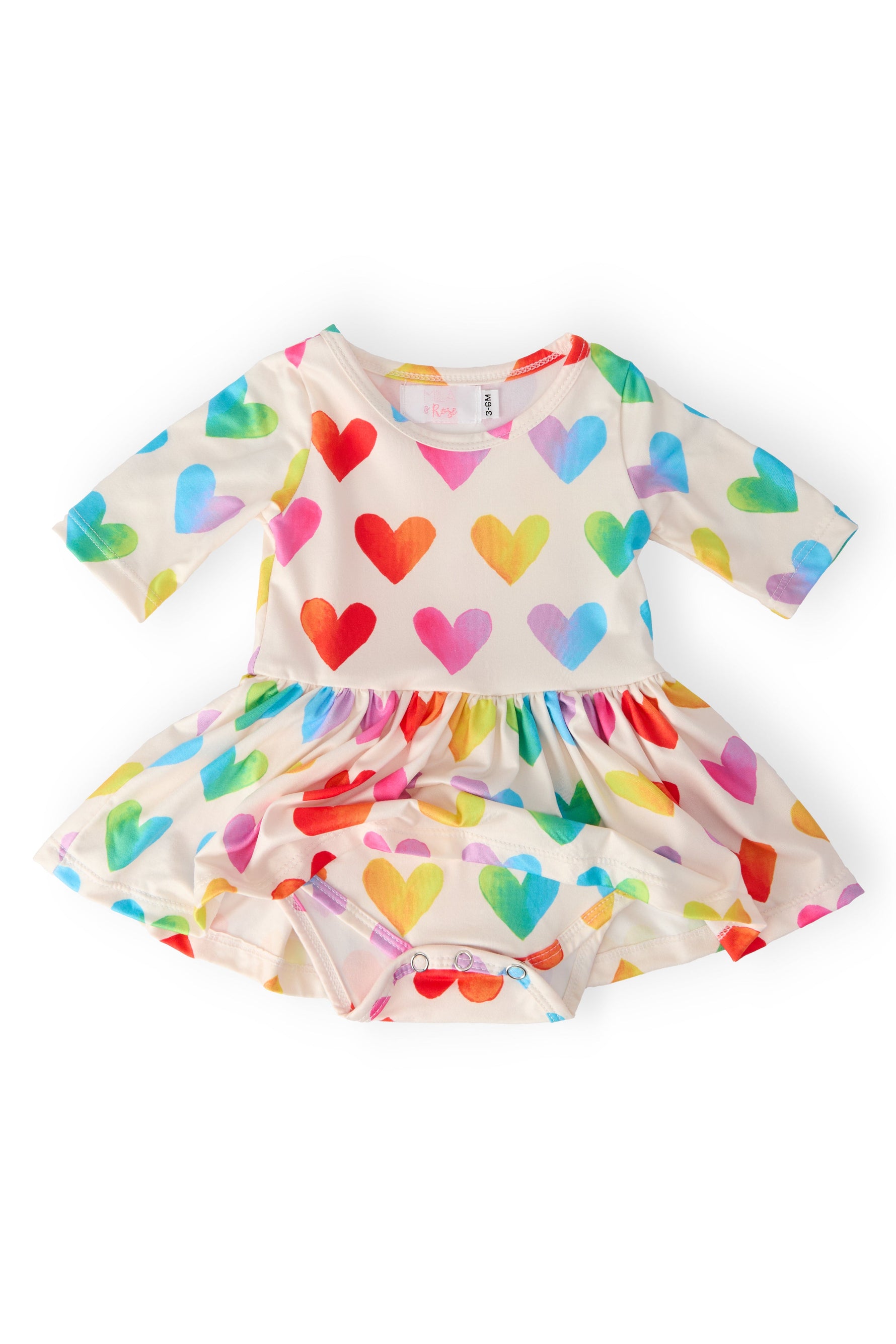 Lotta Love 3/4 Sleeve Twirl Bodysuit