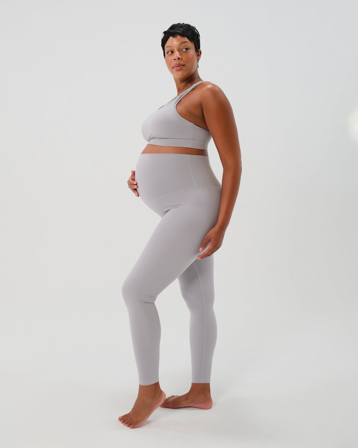 AXK CORE Curve Maternity Legging - Light Gray