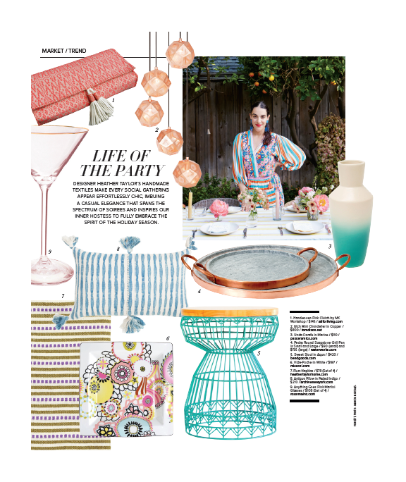 Antigua Pillow- Natural Faded Indigo 20