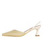 Lynn Slingback Pumps Beige - By Baano