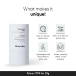 Minimalist SPF 50 Sunscreen Stick PA++++ With Adenosine, Rice Bran Oil & Vitamin E