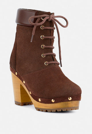 Maaya Handcrafted Collared Suede Boot