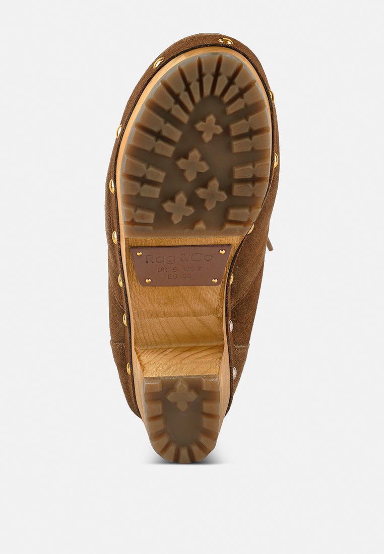 Maaya Handcrafted Collared Suede Boot