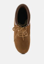 Maaya Handcrafted Collared Suede Boot