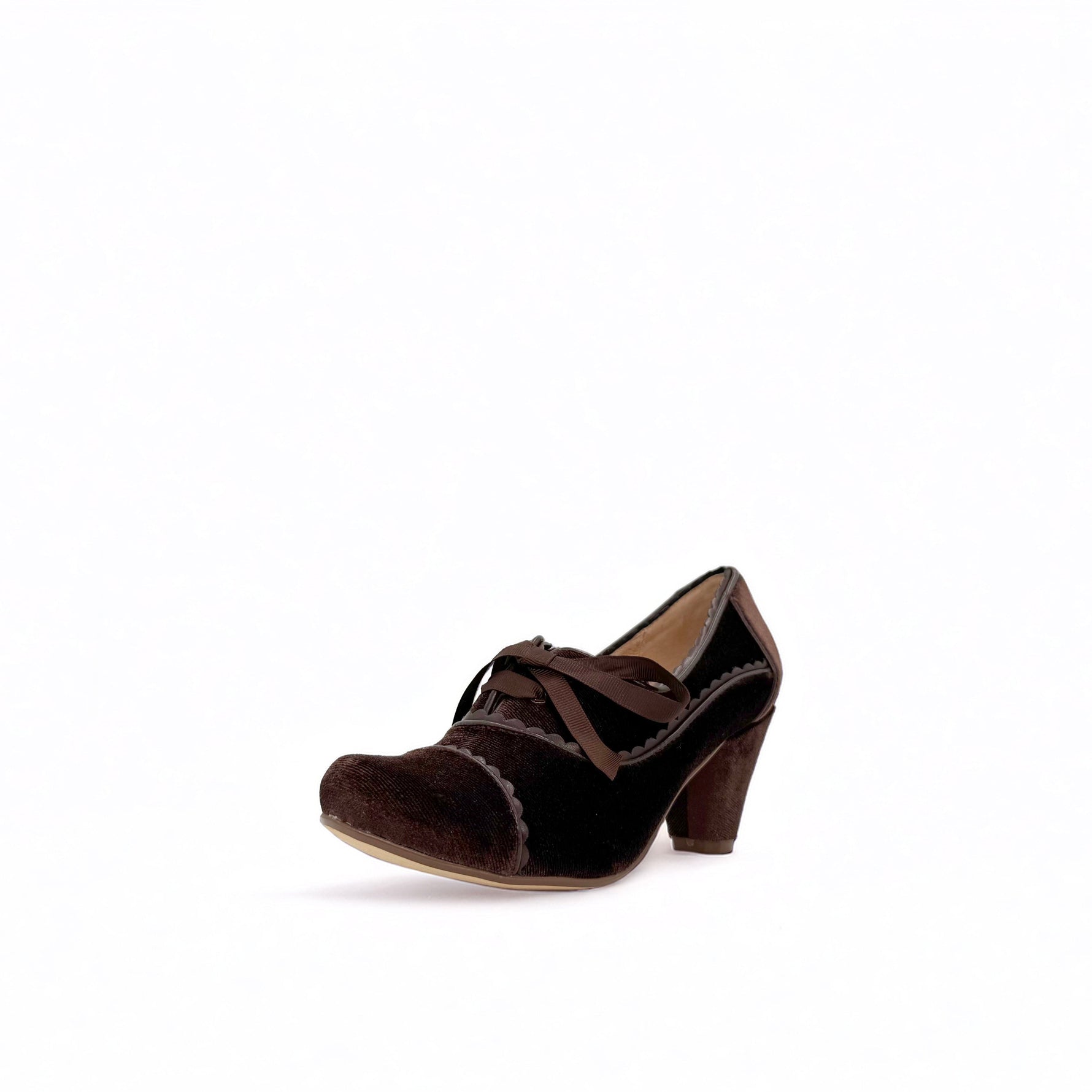 Madison Velvet Retro Heels