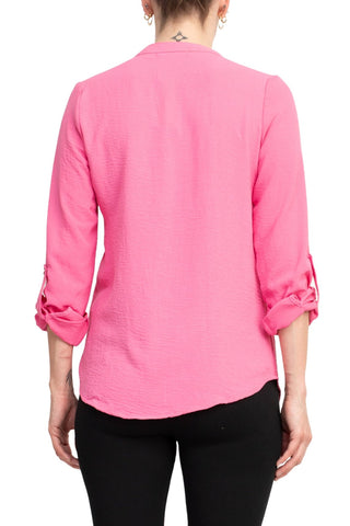 Notations Ruffled Colored Blouse - Glamourous Grace