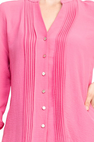 Notations Ruffled Colored Blouse - Glamourous Grace