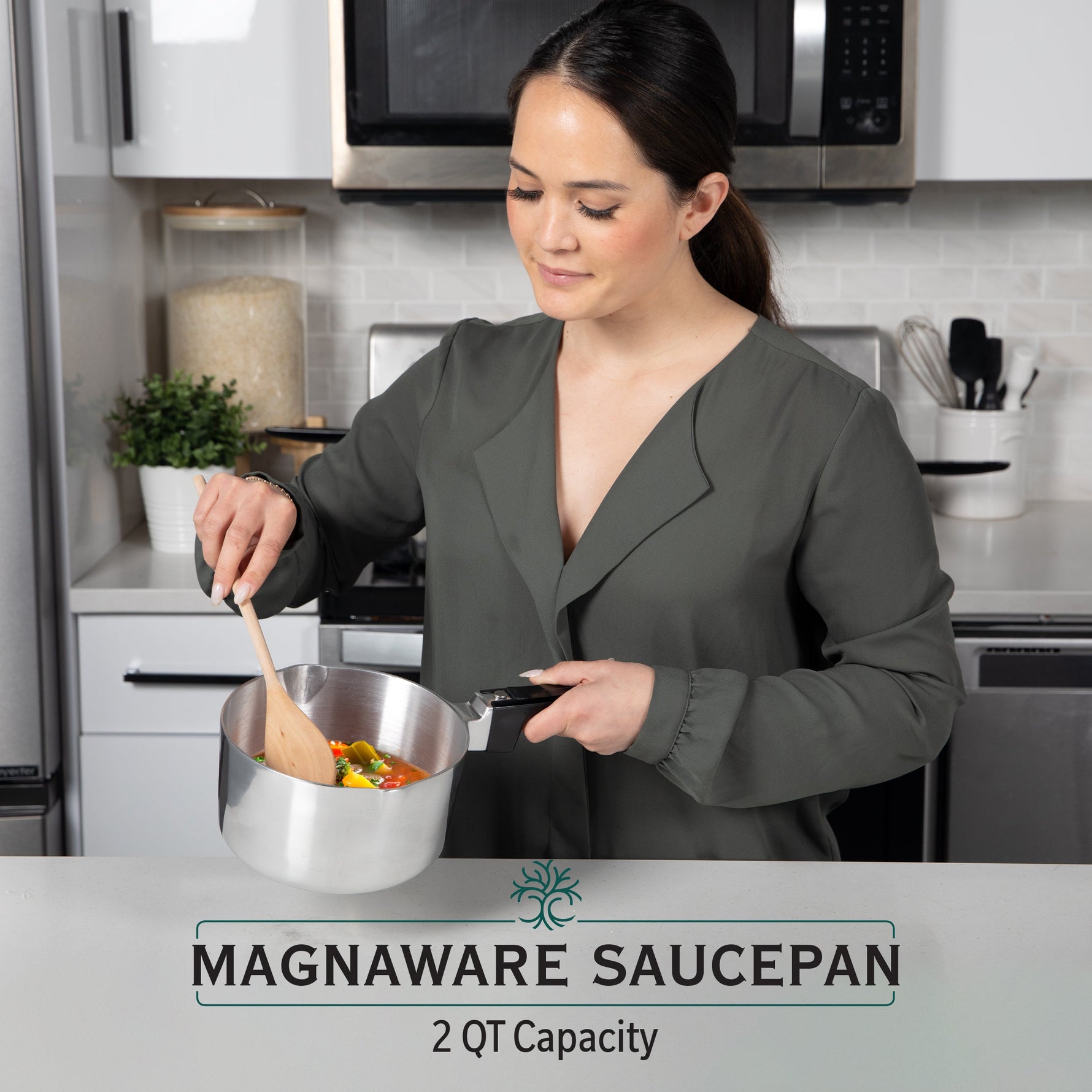 2 Quart Sauce Pan with Lid - By Baano