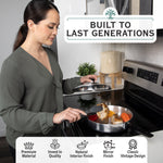 10 Inch Sauté Pan with Lid - By Baano