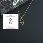 Minimalist Gold Name Logo Necklace