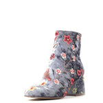 Marino Velvet Booties Chelsea Crew