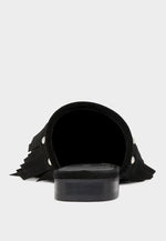 Marissa Suede Fringe Mules