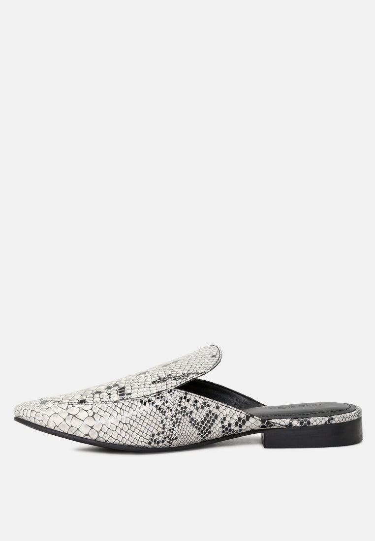 Marla Metallic Leather Mules