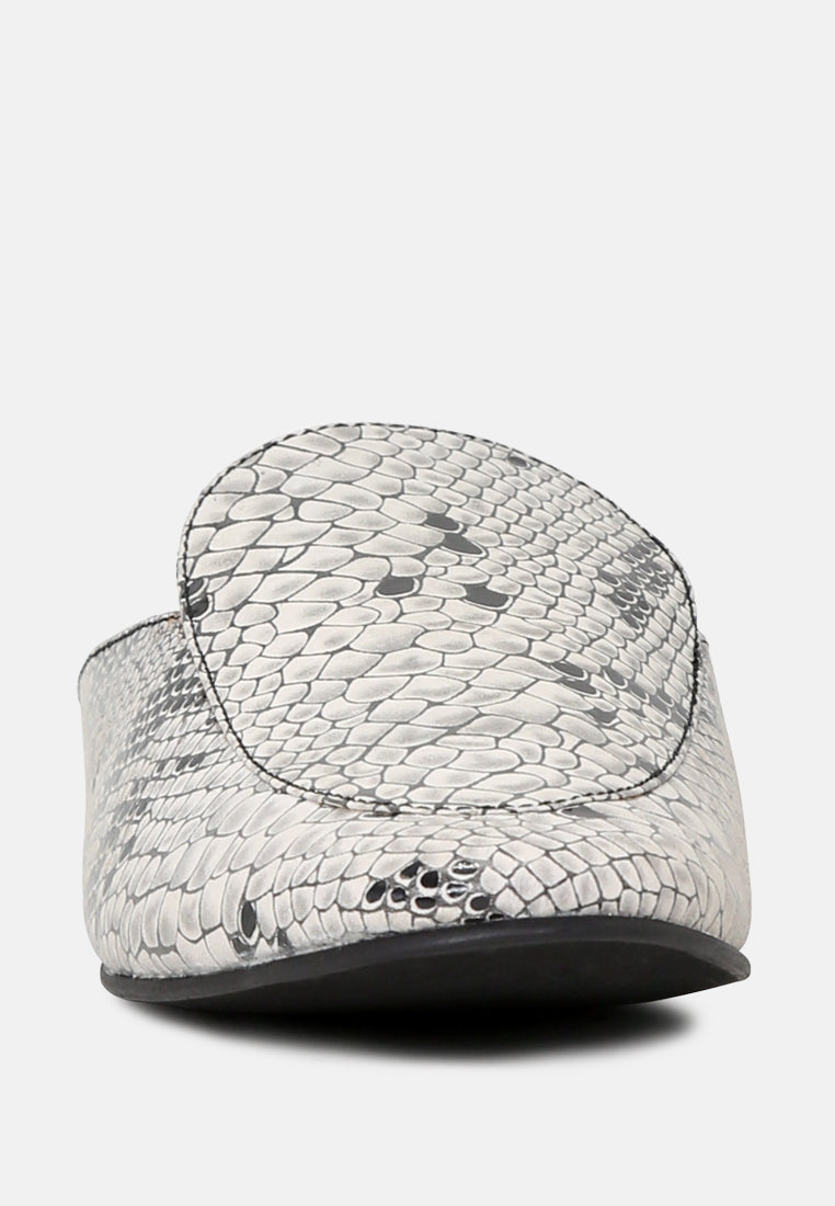 Marla Metallic Leather Mules