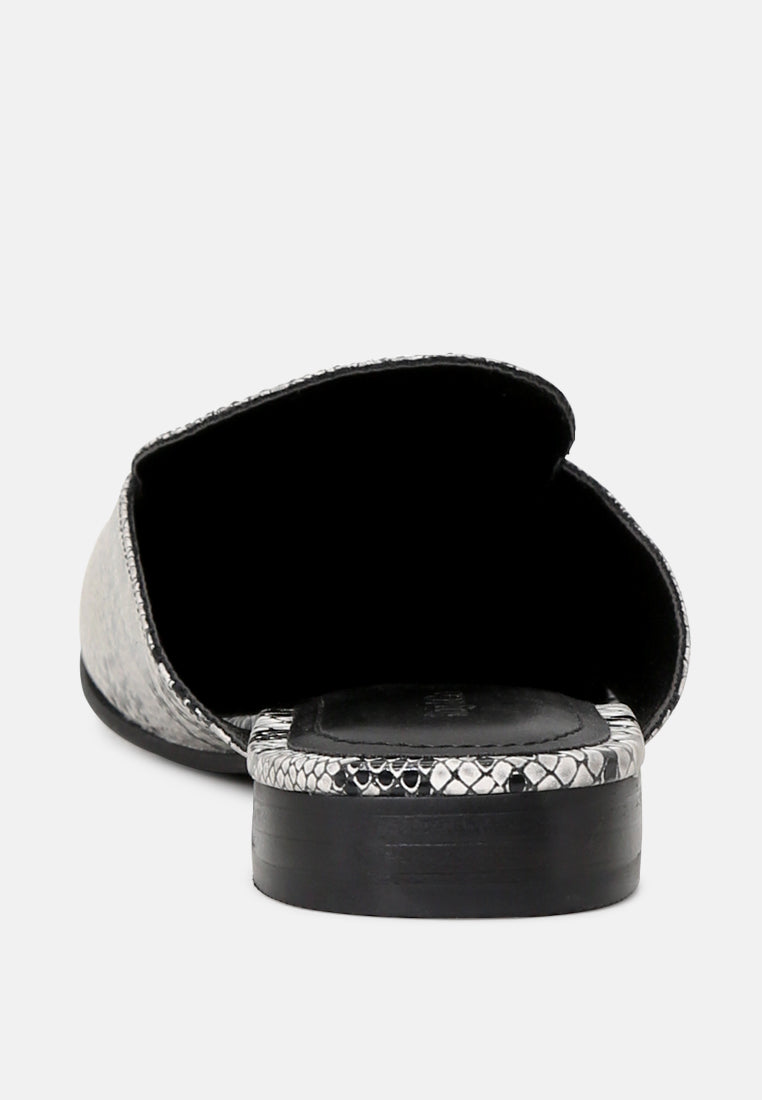 Marla Metallic Leather Mules