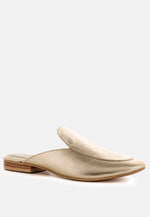 Marla Metallic Leather Mules