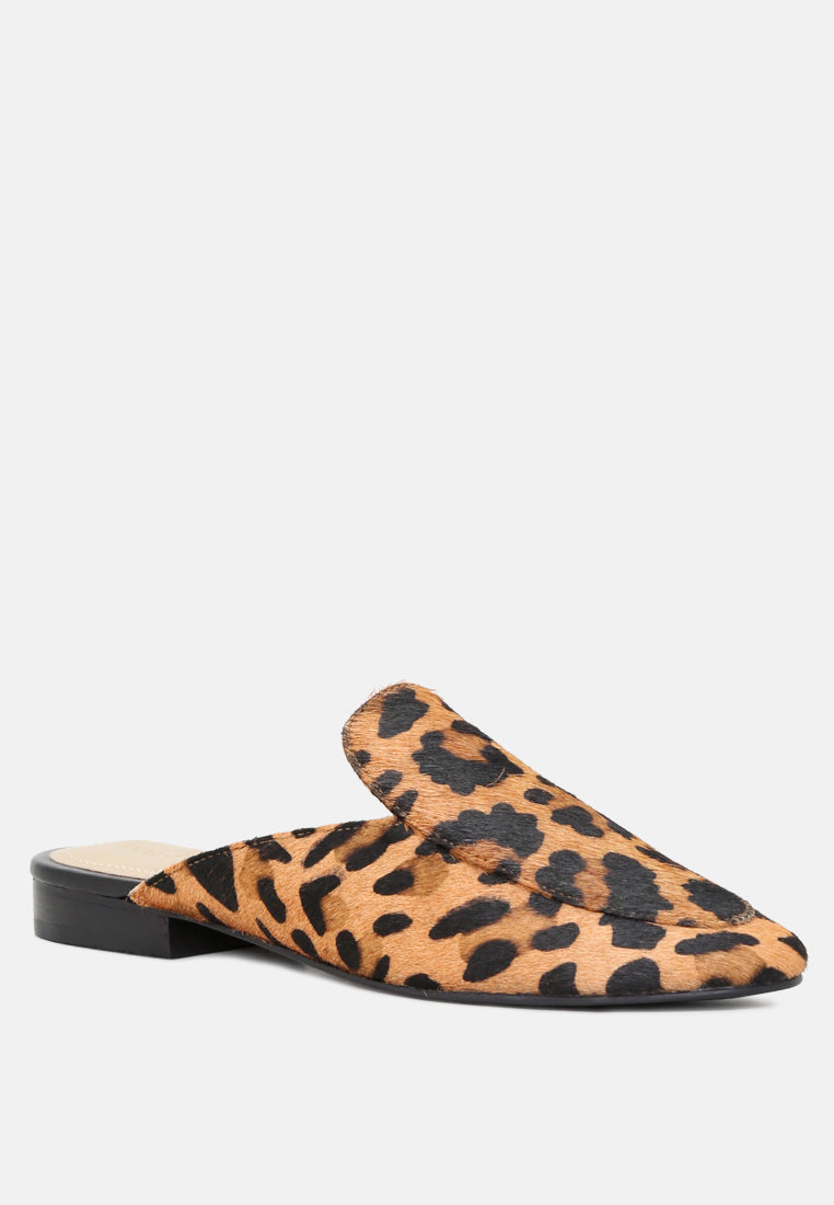 Marla Metallic Leather Mules