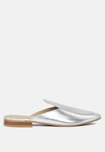 Marla Metallic Leather Mules