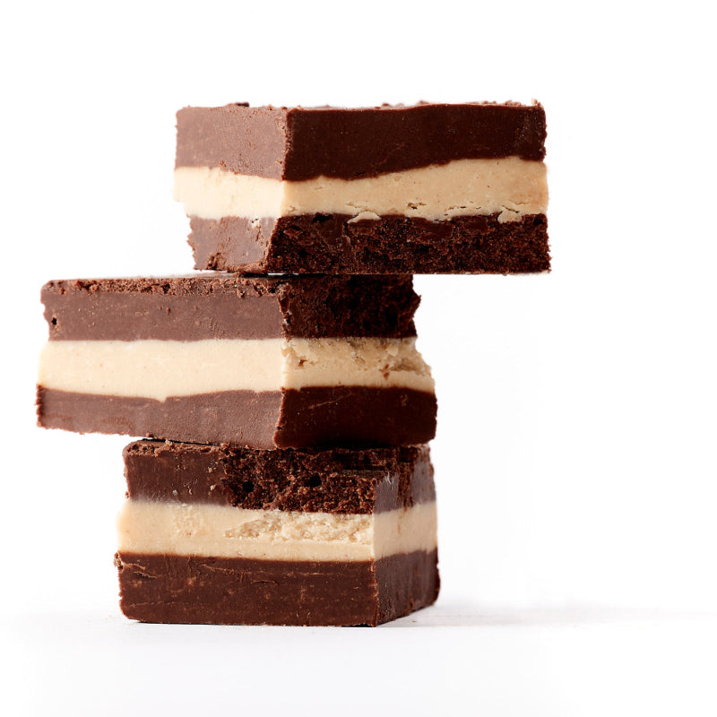 Dark Chocolate and Peanut Butter Squares | Gluten Free