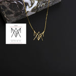 Unique Womens Style Mary Name Logo Necklace - Sterling Silver