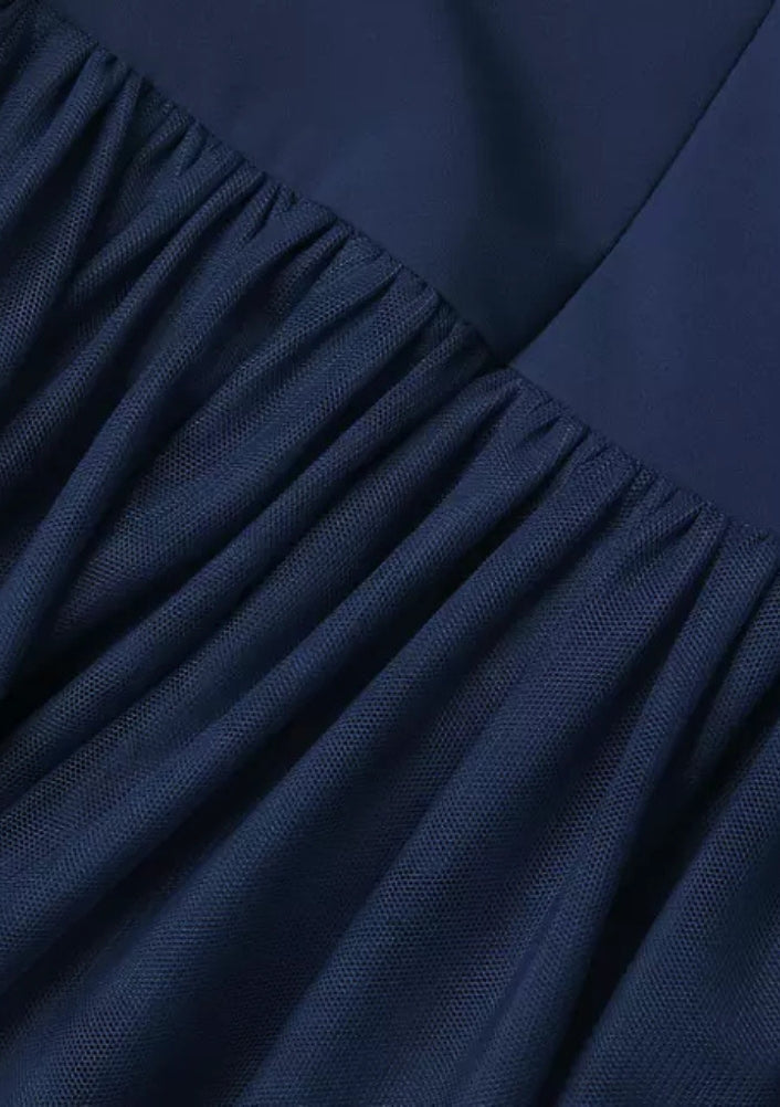 Aidan Mattox Halter Neckline Sleeveless Drop Waist Ball Gown