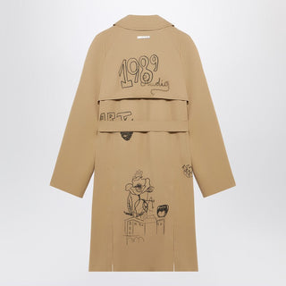 Embroidered Trench Scribble - By Baano