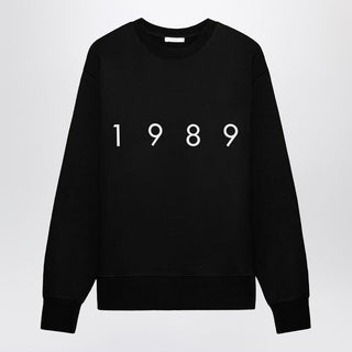 Crew-Neck Sweatshirt Logo Black