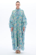 Caftan Dress with Floral Details - By Baano