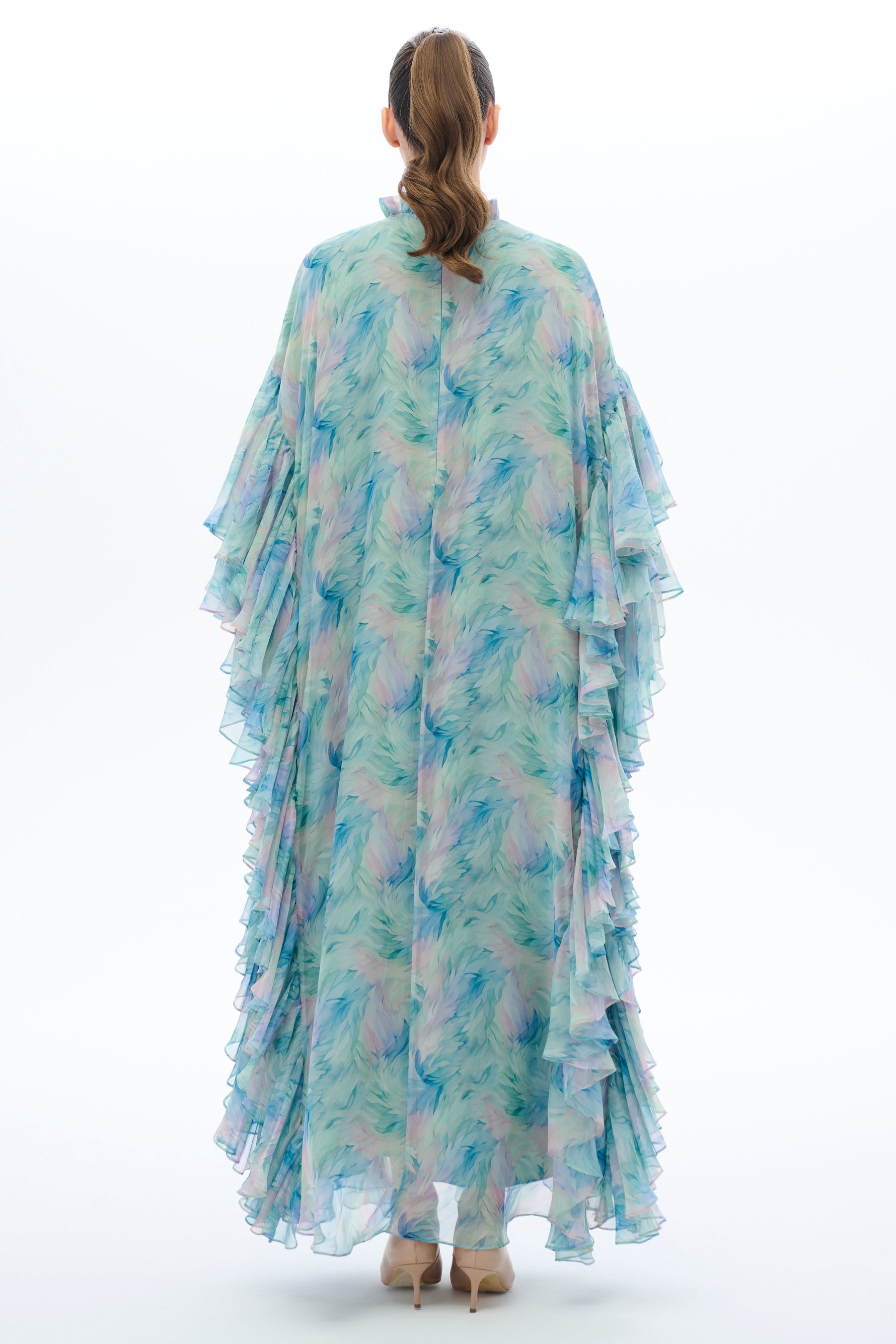 Caftan Dress with Floral Details - By Baano