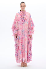 Caftan Dress with Floral Details - By Baano