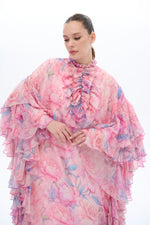 Caftan Dress with Floral Details - By Baano