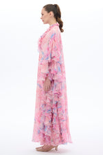 Caftan Dress with Floral Details - By Baano