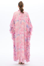 Caftan Dress with Floral Details - By Baano