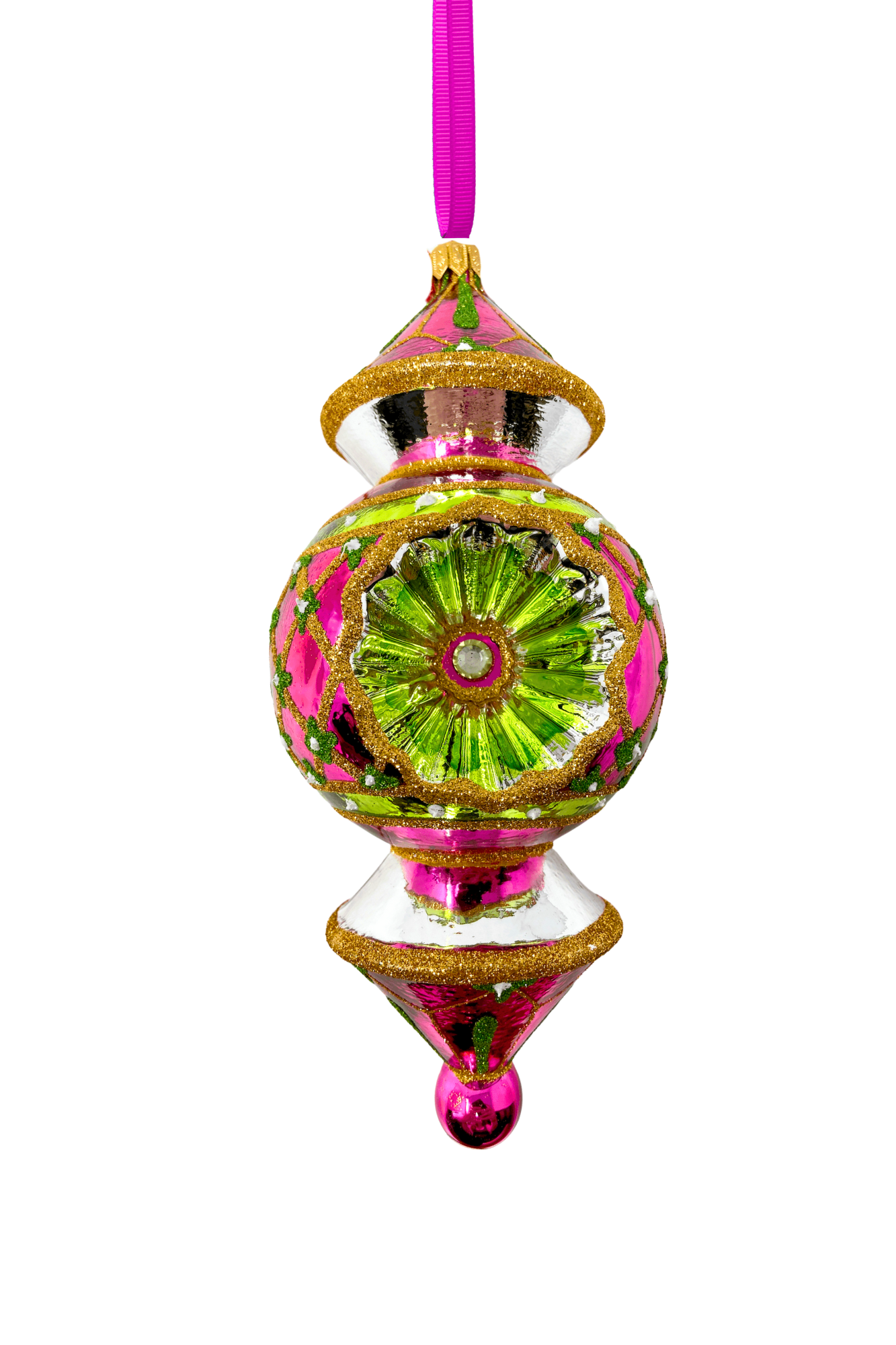 Miami Reflector Glass Ornament