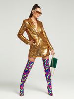 MIDTOWN Gold Sequin Blazer Jacket BYMANYC ® New York