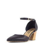 Miracle Woven Block Heeks Chelsea Crew