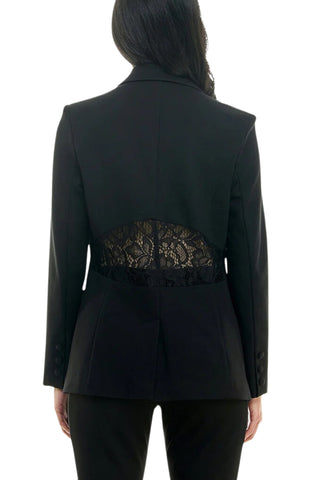 Nicole Miller Lace Blazer - Very Black - By Baano