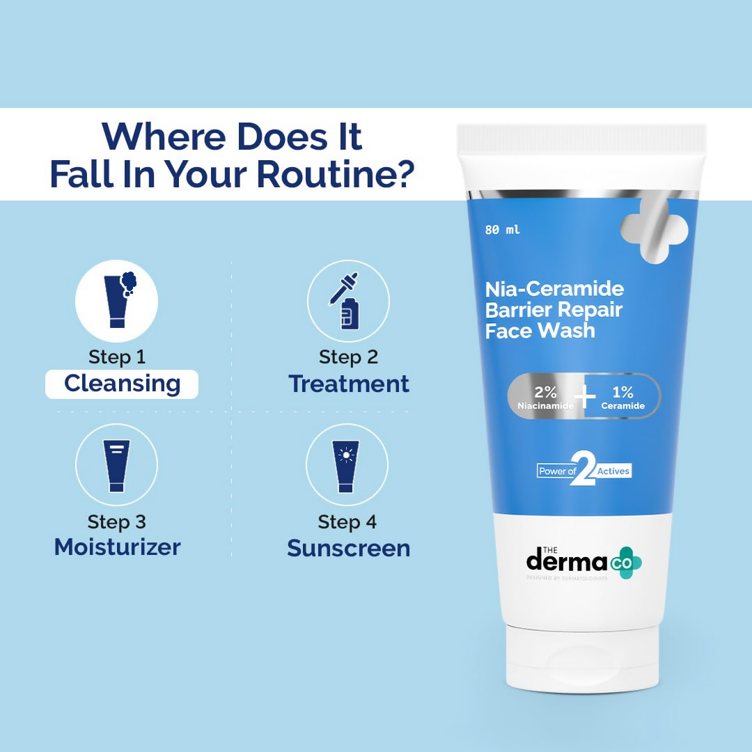 The Derma Co Nia-Ceramide Barrier Repair Face Wash - Limited Time Offer